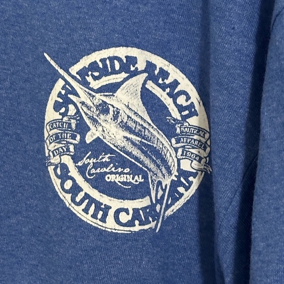 Men’s Surfside Beach tee in blue. No tag, size XL. - Picture 5 of 6